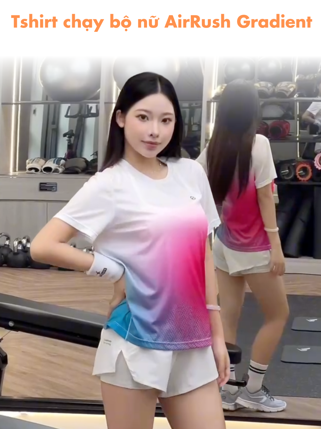 Aó thun chạy bộ AirRush Gradient: Nhẹ – Mát – Chuẩn phong cách.#Coolmate #CoolmateActiveforWomen #TikTokFashion #aothun #dotapthethao