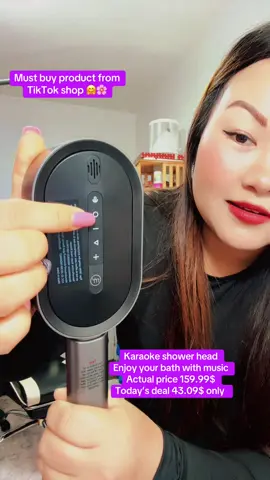 #waterproofspeaker #karaoke #showerhead #fyp #fun 