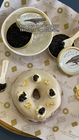 Last chance to try! @marky’s 🤩🎣 #ilovesainthonore #markyscaviar #caviardonut #viralfoods #lasvegaslocal