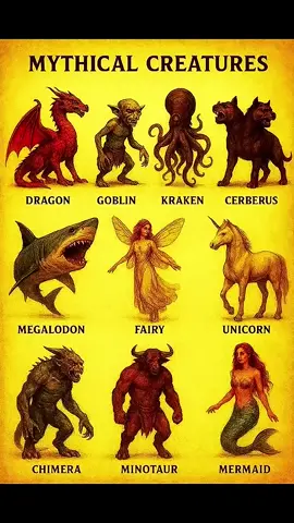 💀☠Mythical and legendry creatures in real life😱☠ #fyp #tik_tok #subscribe #rec #extinctanimals 