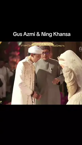 selamatt Khansa & Azmi 🕊✨️ . . . #azmiaskandar #khansamariska  #pernikahanislami #resepsipernikahan #fyp