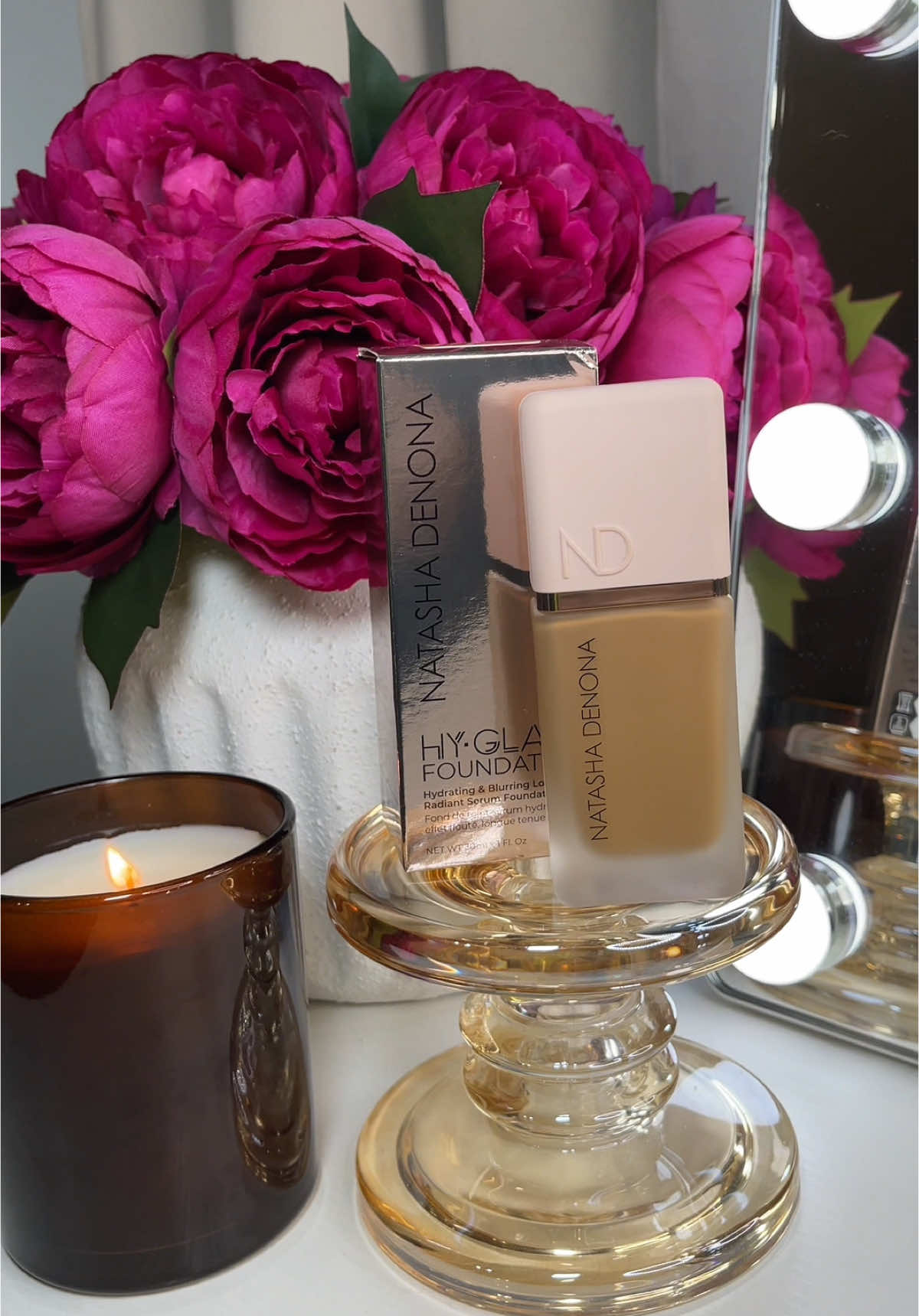 #AD | Testing out the new HYGLAM Foundation by @Natasha Denona  I’m so IN LOVE with this formula 😍 Thank you @natashadenonabeauty! . . .  #paidpartnership  #NDXBTPDAUG25, #HYGLAM #NatashaDenona #Foundation #foundationreview #HYGLAMFoundation #makeup #glam #natashadenonabeauty #fyp #foryou #pr #gifted 