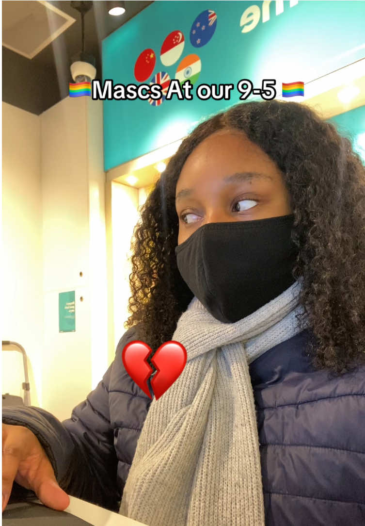 If you see a masc at her 9-5 job, mind your DMAN business! Times are tough. #masc #wlw #9to5 #fyp #lesbiansoftiktok 