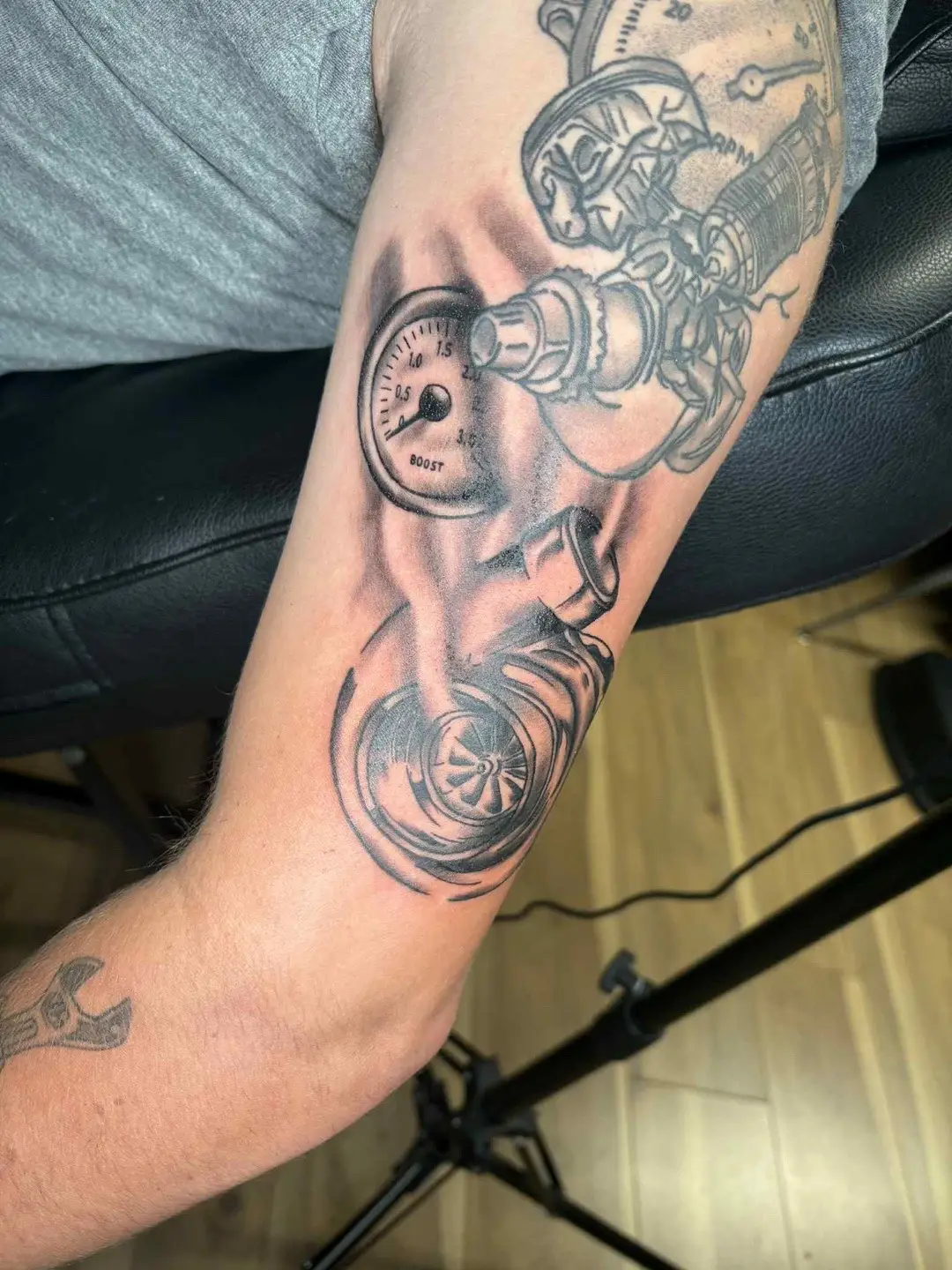 Added to the sleeve today! #tattoo #tattoos #homebasetattoo 