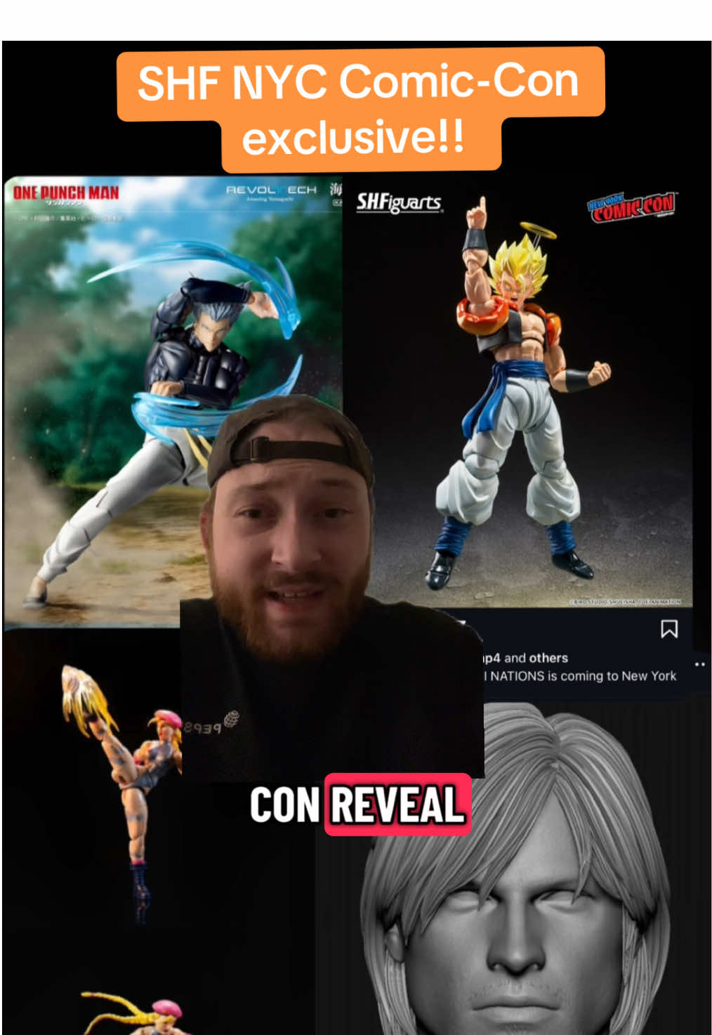 SHF All new DBZ NYC Comic-Con exclusive Gogeta!!  SHF announces all new Gogeta, despite two competing third party figures existing of the exact same action figure.  At the very least this gives Dragon Ball Z collectors options!! Let me know which of the 3 you think is best!  Also discussing Amazing Yamaguchi Garou, Jada Toys Cammy, and a third party Dante from Devil May Cry!  Let me know your thoughts in the comments!  #actionfigurecommunity #figtok #shfiguarts #shfiguartsdragonballz #amazingyamaguchi 