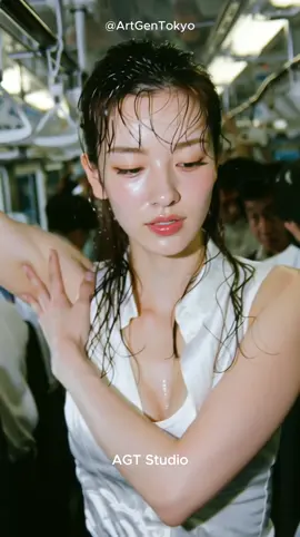 満員電車の憂鬱#ai #rushhour #beauty #aigirl #ai美女 