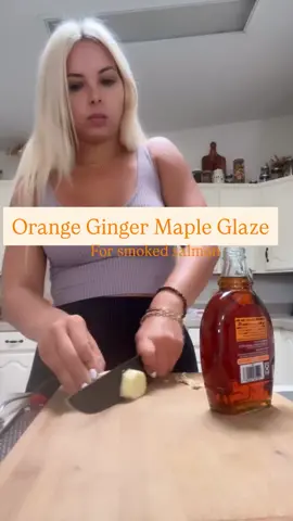 Orange ginger maple glazed salmon 