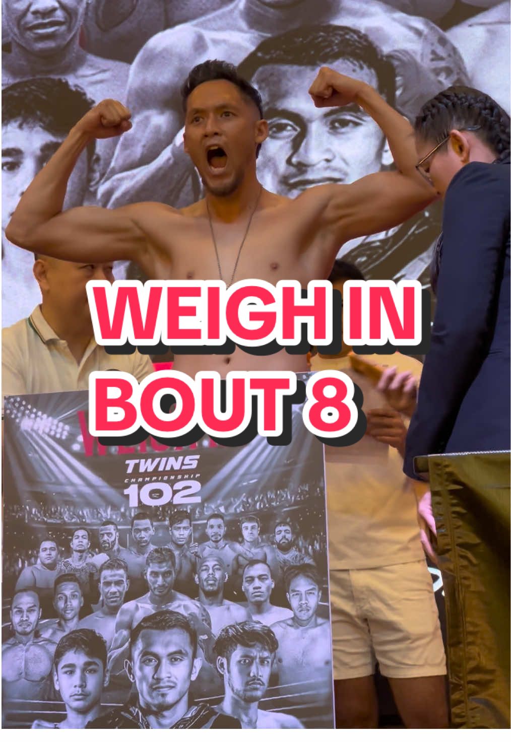 PUTIH PRETTY BOY VS EKO ARIYO Weigh-in done ✅ // Terus dapatkan tiket anda for the biggest boxing show of the year. Twins Championship 102! 🥊 #twinschampionship #boxing #tinju #wbcasia 