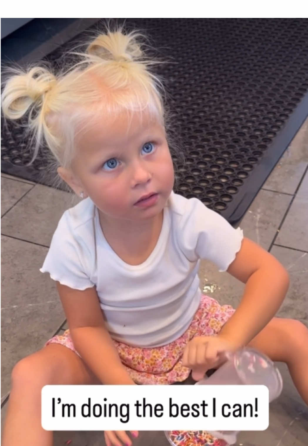 June girl on her acting game! #theweesefamily @Carter’s Coffee Bar 