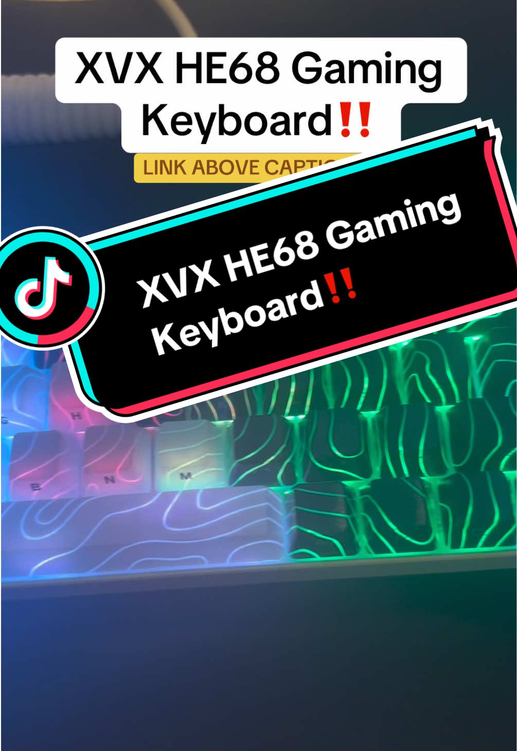 @XVX Channel HE68 Gamifn Keyboard!!! #fyp #anime #keyboard #ad #viral 