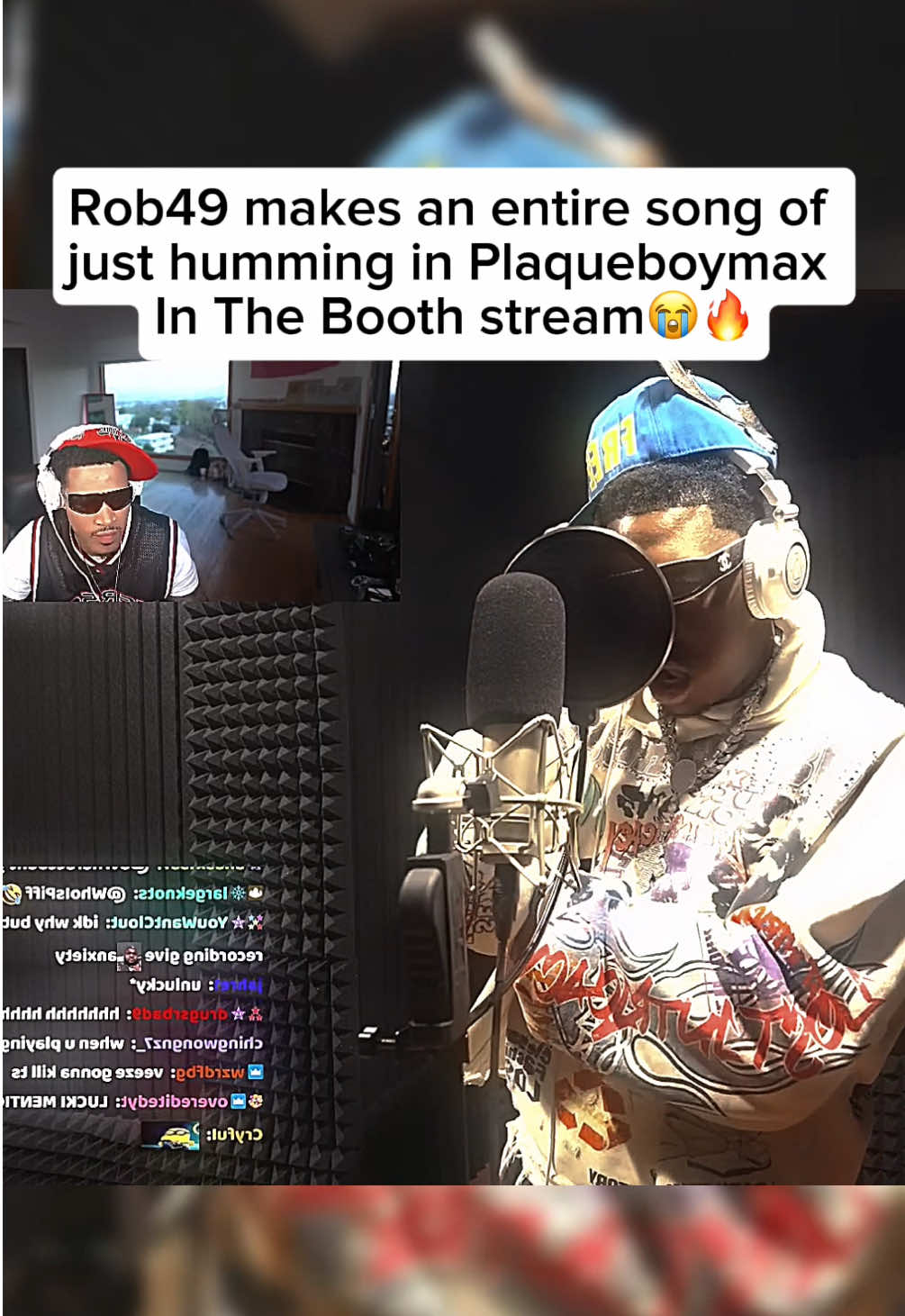 Is this fire?? #plaqueboymax #fyp #rob49 #viralclip #inthebooth 