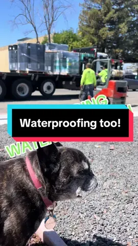 Unloading some Tremco waterproofing for some underground construction or doing #rooftop #roofer #roofersoftiktok #roofing #fyp 