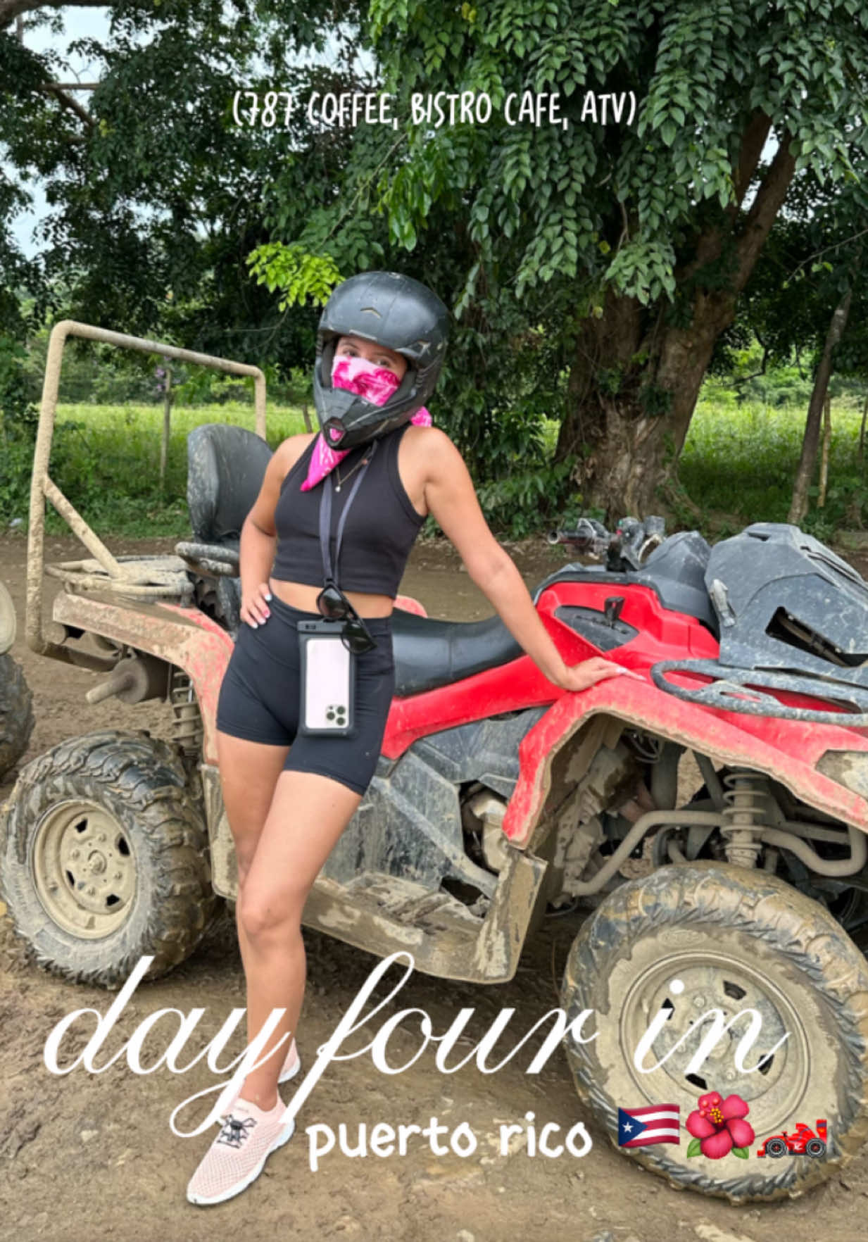 DAY 4 | 787 & Bistro Cafe & Chinese food is a MUST!! Also the @Carabalí Rainforest Park ATV ride was so fun!! Hurricane Erin might’ve hit PR but it did not stop us one bit! 🇵🇷 @BistroCafeRest @787  #puertorico #787coffee #bistrocafe #carabalirainforestadventurepark #atv #luquillobeach #sanjuan #thingstodoinpuertorico #puertoricomemes 