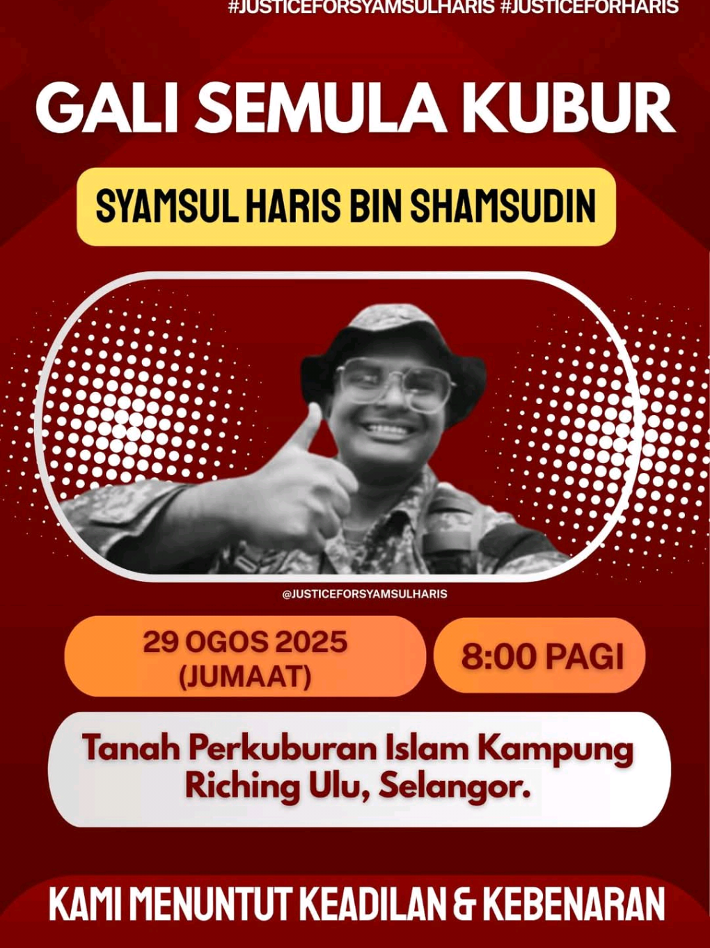 #justiceforsyamsulharis #postmortem #news #beritatiktok #palapes  @Muhammad Firdaus @The Creams Cake @A.khan @🌼Sabrina🌼 @kfairos @ummuhaiman2 