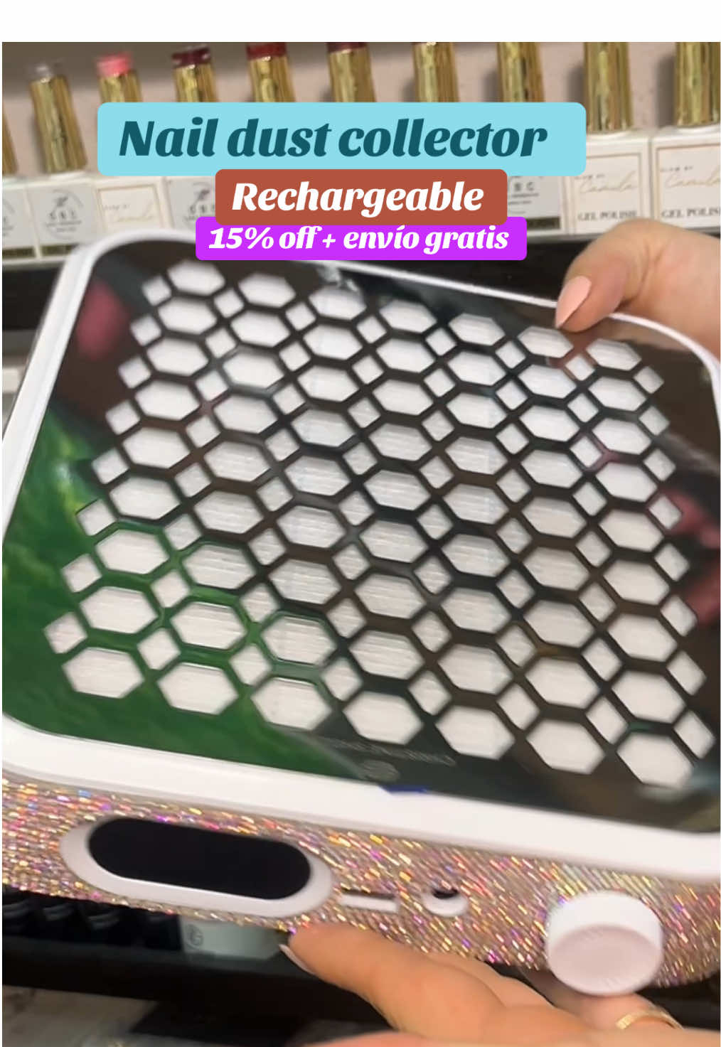 Demasiada potencia tiene este extractor de polvo recargable 😍👌🏻 