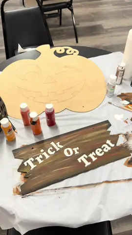 Haven’t painted in awhile, but it feels good to get creative again. Halloween projects are coming together piece by piece. Trick or Treat season is on the way.  DIY Craft Boards Buy 5 Get 1 Free.  Free Shipping $35+ #HalloweenCrafts #DIYProjects #TrickOrTreat #HandmadeDecor #FallVibes 