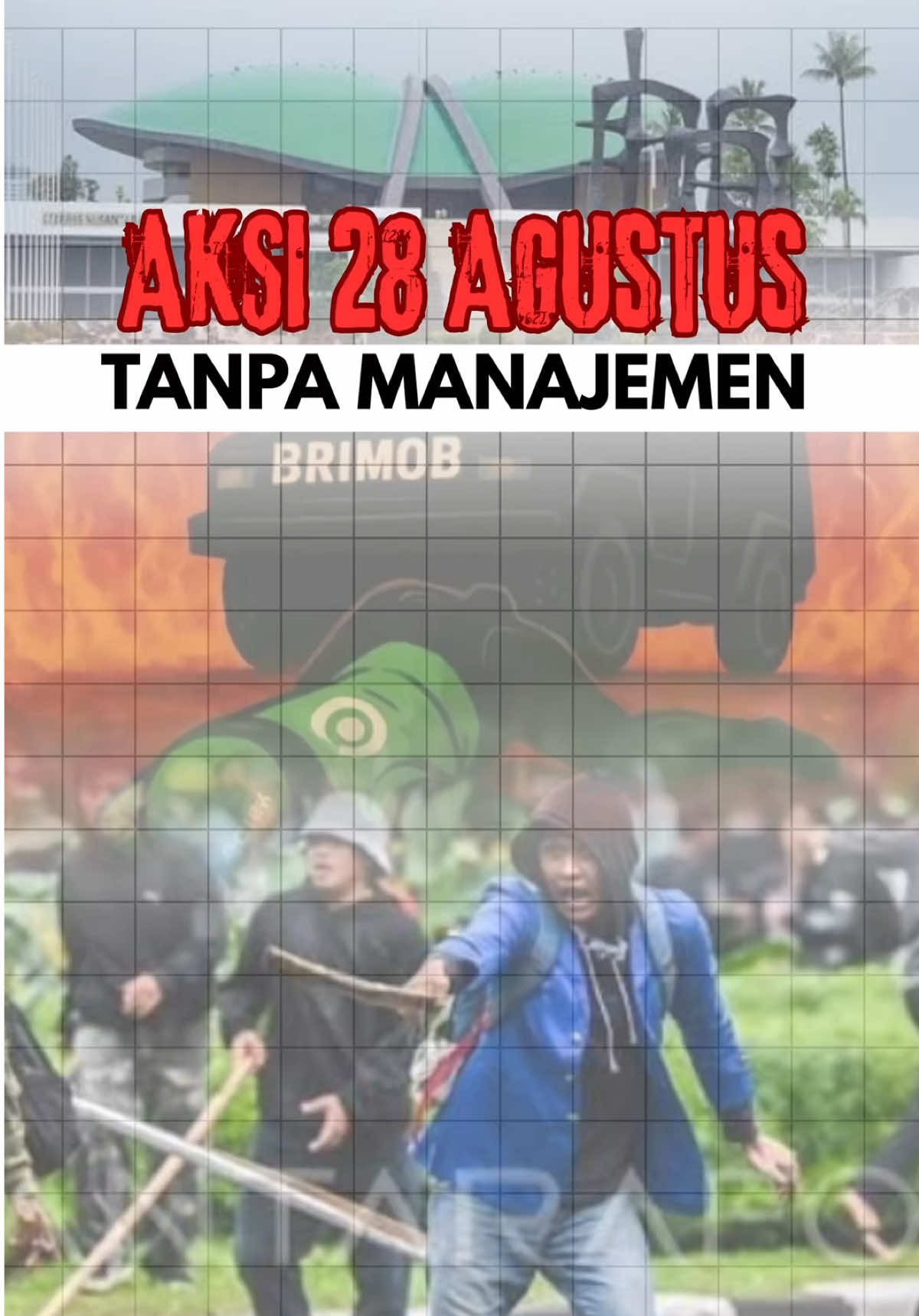 Peristiwa ini tidak bisa hanya disebut sebagai kecelakaan; Ini adalah konsekuensi logis dari ketidakprofesionalan manajemen aksi kedua belah pihak, massa aksi dan aparat keamanan. #dpr #dprri #aksi28agustus2025 #brimob #fyp 