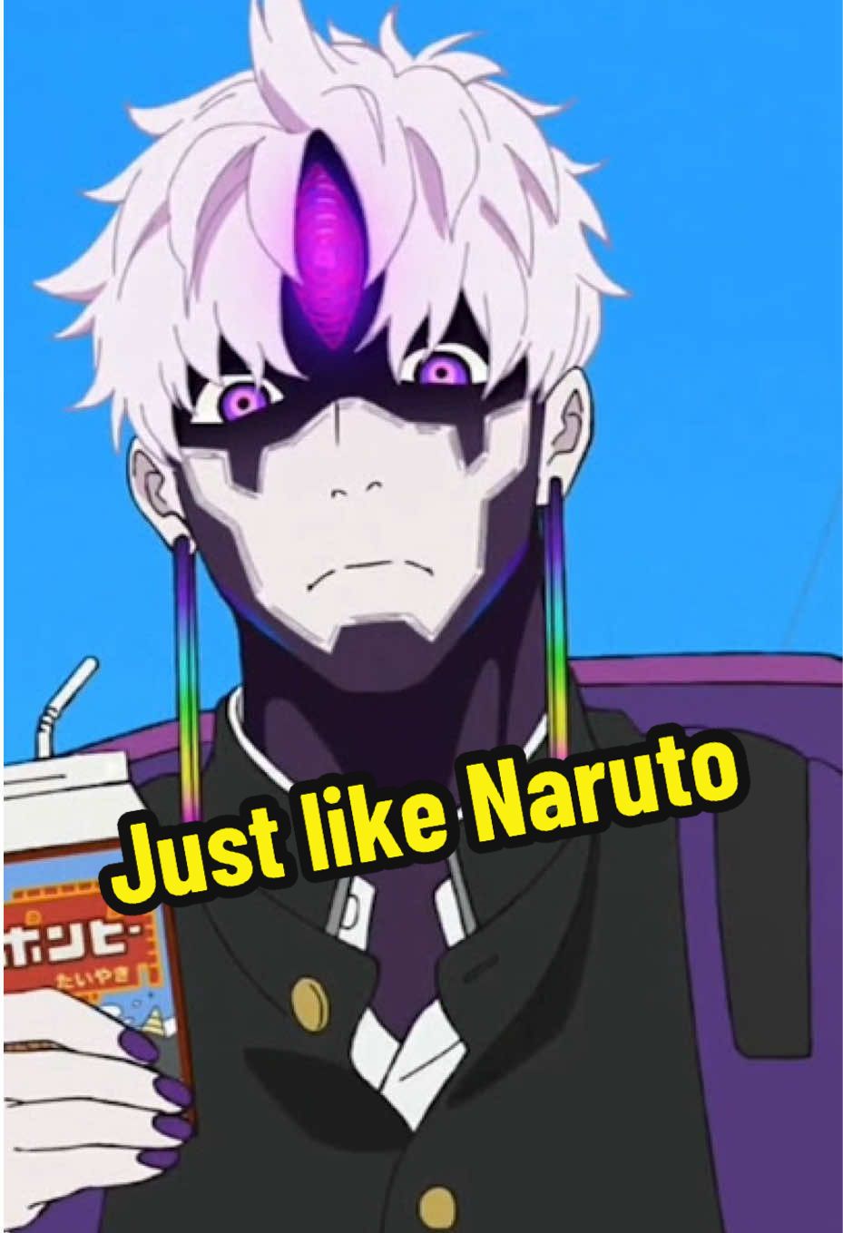 The relationship between Jiji and the evil eye is the same as Naruto and Kurama!  #naruto #kurama #jiji #anime 
