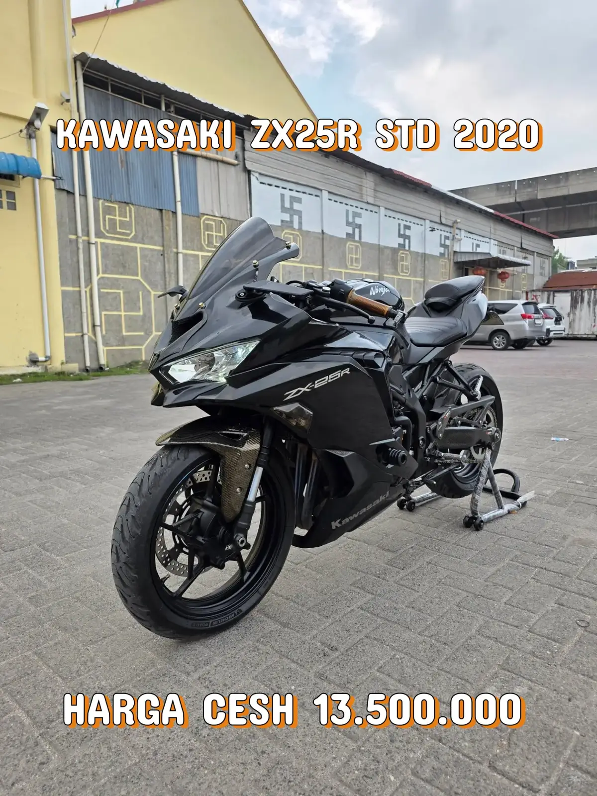FOR SALE !! MOTOR BEKAS TARIKAN LEASING. •Ready : KAWASAKI ZX25R STD  • Tahun : 2020 • Harga Cash : 13.500.000 Melayani Pembelian Cash & Kredit Pengiriman Seluruh Wilayah Indonesia  Minat hubungi  0895393633401 Kelengkapan: ( STNK,BPKB,FAKTUR) Harga sudah termasuk ongkos pengiriman •Ready Berbagai Jenis Kendaraan Motor Lainnya, Silahkan Cek Postingan Kami #motorbekasmurah #motorbekasjakarta #motorbekasjogja #motorbekasmanado #motorbekasbandung                     