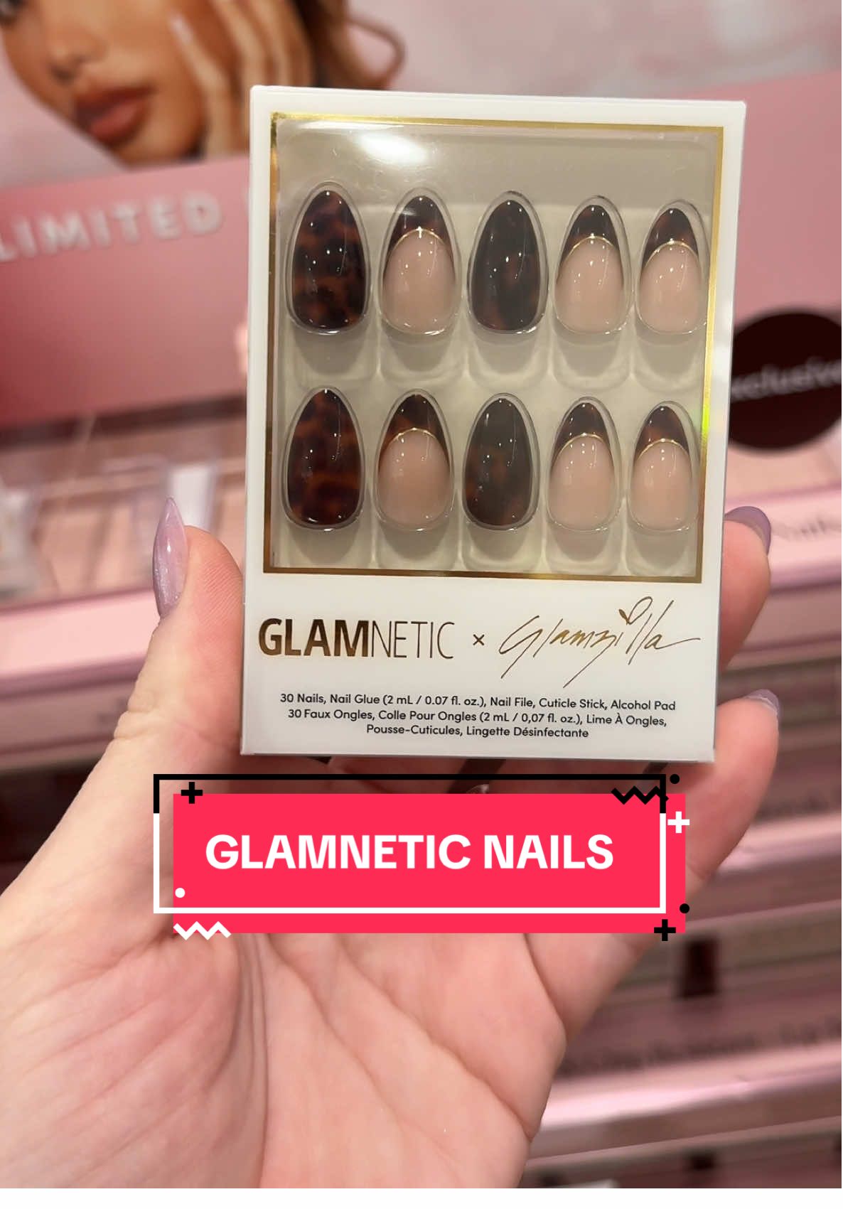 Love love love these nails! 💅 #glamneticnails #pressonnails #tiktokmademebuyit #diynails #diypressonnails 