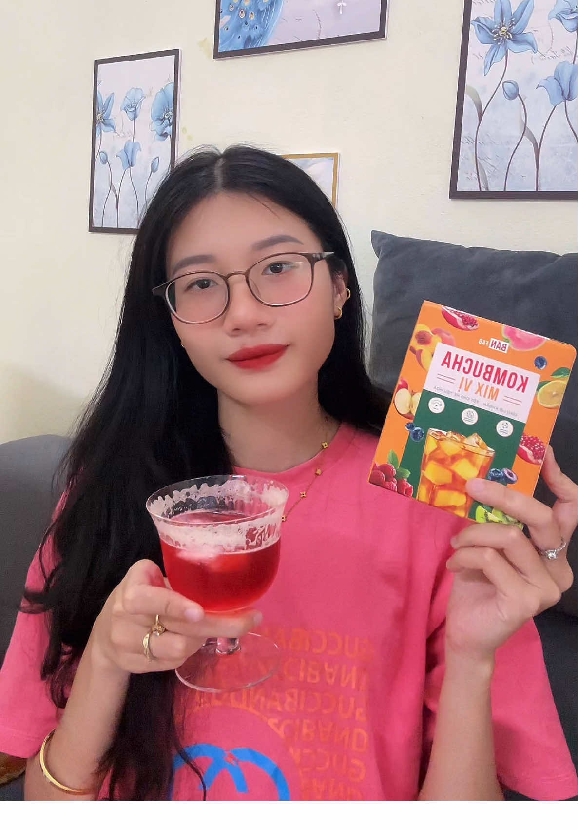 Trà Kombucha mix vị😍😍 #food #xuhuong #trakombucha #trakombuchatraicay #kombucha 