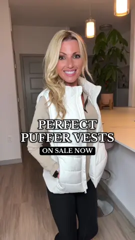 Puffer vest perfection ✨ 5’3, 115 size small #puffervest #puffervests #puffervestoutfits #pufferveststyle #tiktokshopcreatorpicks