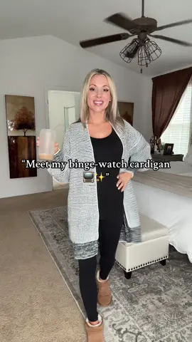 This oversized plaid cardigan is officially my binge-watch uniform 📺🍂 The chunky knit is soft, oversized, and so easy to throw on with leggings or jeans. It’s the perfect mix of cozy and stylish—aka the kind of women’s fashion I actually live in. If you’re looking for fall fashion, winter fashion, or timeless over 40 fashion that’s effortless but still cute, this cardigan checks every box. Lazy days, movie marathons, or running errands—it’s that versatile. Don’t wait, this one is going fast!  	•	#CozyFallFashion 	•	#Over40Style 	•	#WinterWardrobeMust #tiktokshoplabordaysale #tiktokshopcreatorpicks 