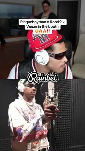 🔥🔥🔥#veeze #plaqueboymax #rob49 #inthebooth #viral 