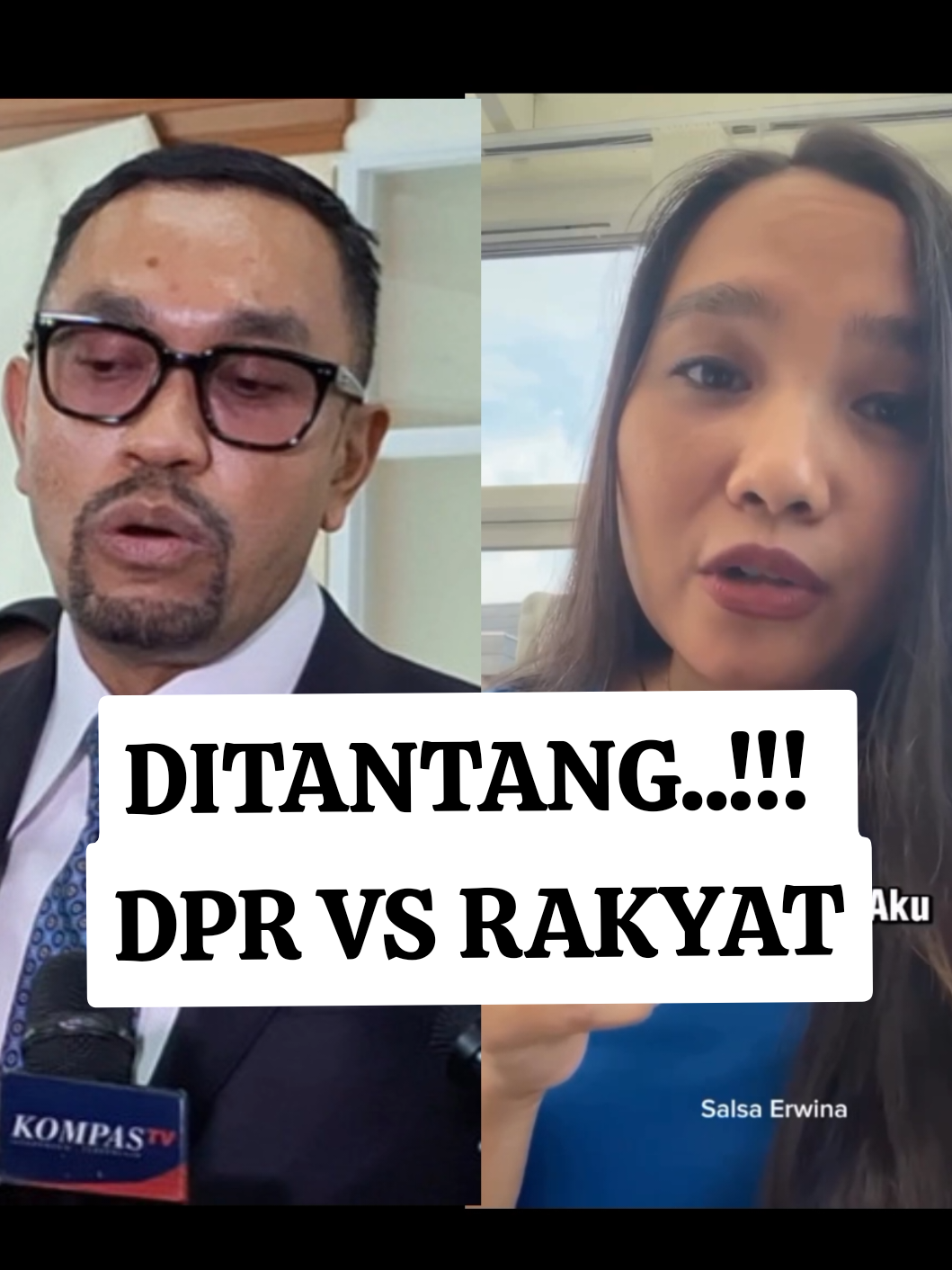 Ahmad sahroni ditantang oleh Salsa Erwina  Hutagalung Usai Ahmad Sahroni Ngatain Rakyat Bod*h. Salsa Erwina Hutagalung siap mangajari ahmad sahroni biar jangan telalu bod*h 😁 #dpr #salsaerwina #salsa #debat #tiktokviral 