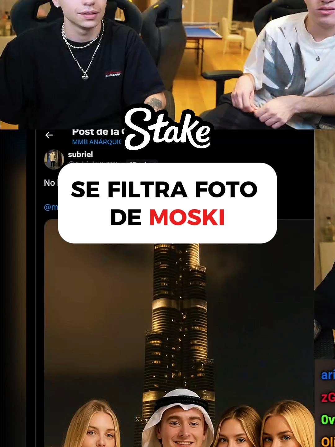 se filtra foto de moski #moski #mernuel #streamer #clipsar #dubai