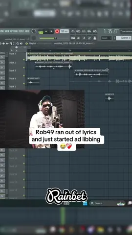 Rob49 ran out of lyrics and just started ad libbing😭❤️‍🩹#plaqueboymax #rob49 #fyp #viral 