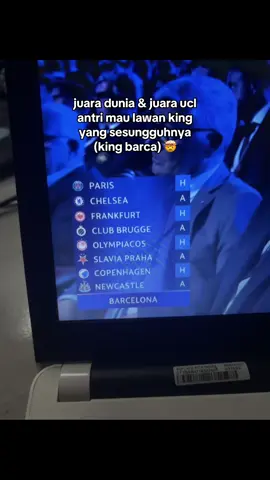 langsung dikasih finalis cwc lho ya😹 #fcbarcelona #ucl #ucldrawing #championsleague #barcelona 