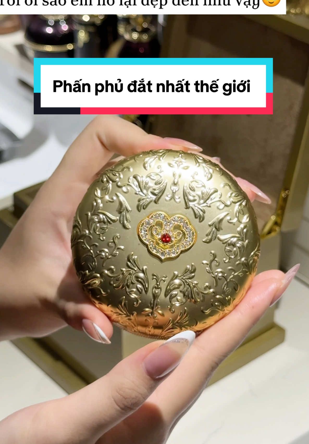 Chiếc phấn phủ đắt nhất thế giới💓 #làmđẹp #beauty #vairl #xhhh 