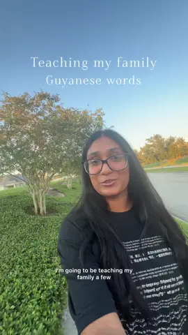If you’re Guyanese let me know some more words I should teach them. 