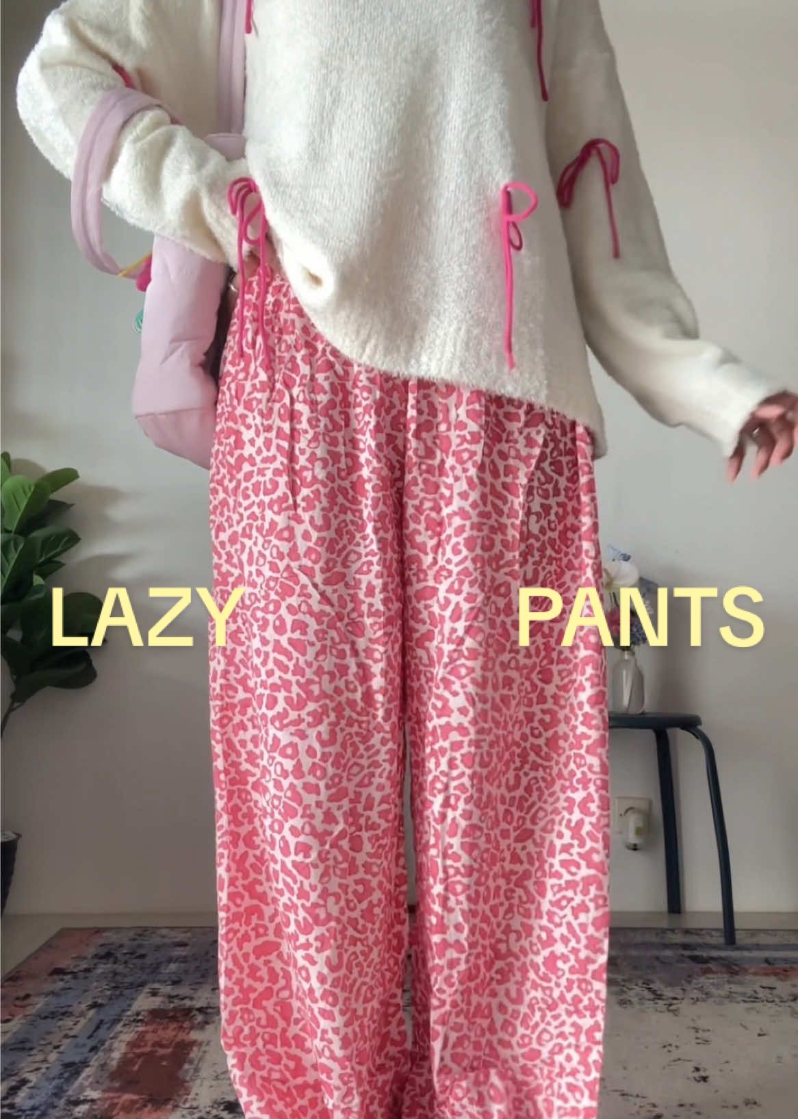 lazy pants kesayangan aku punya motif baru yuhuuu 😙🫶 #celanasantai #celanamotif #celanawanita 