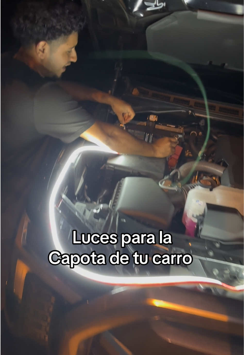 Luces para la capota de tu carro 🤩 #car #carro #light #luz #viral 