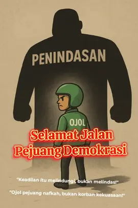 Ojol terlindas  #demonstran #ojol #pensiunan  #pejuangdemokrasi #penindasan 