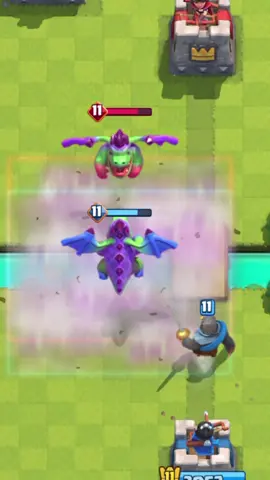 Dragon Evo vs Dragon Evo en Clash Royale #gaming #clashroyale #supercell 