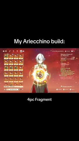 Which artifact set do you think did better? Personally, it's Fragment, it defeats bosses faster #fyp #GenshinImpact #arlecchino #genshinbuild #genshinshowcase 
