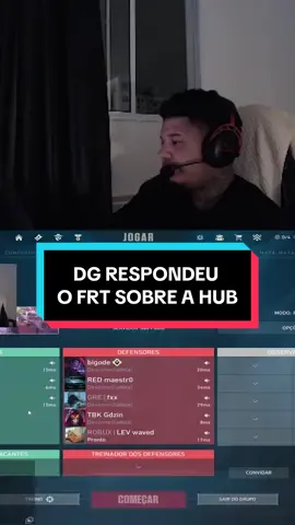 O Dg respondeu o FRT e disse o que ele acha sobre isso! 😱  #valorantbrasil #valorantgaming #valorantcortes 
