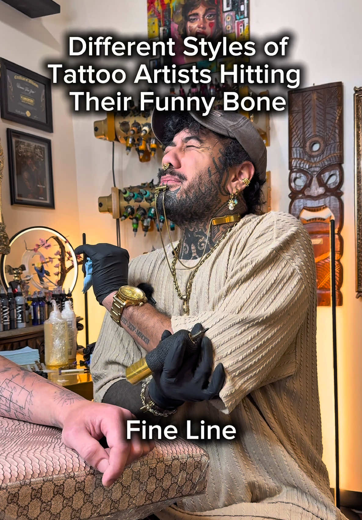 Got the fine line artists fuming 😂 #tattoo #tattootiktok #tattooartist 