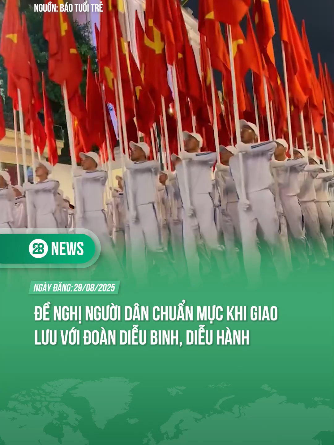 ĐỀ NGHỊ NGƯỜI DÂN CHUẨN MỰC KHI GIAO LƯU VỚI ĐOÀN DIỄU BINH, DIỄU HÀNH #theanh28 #Theanh28news #tiktoknews