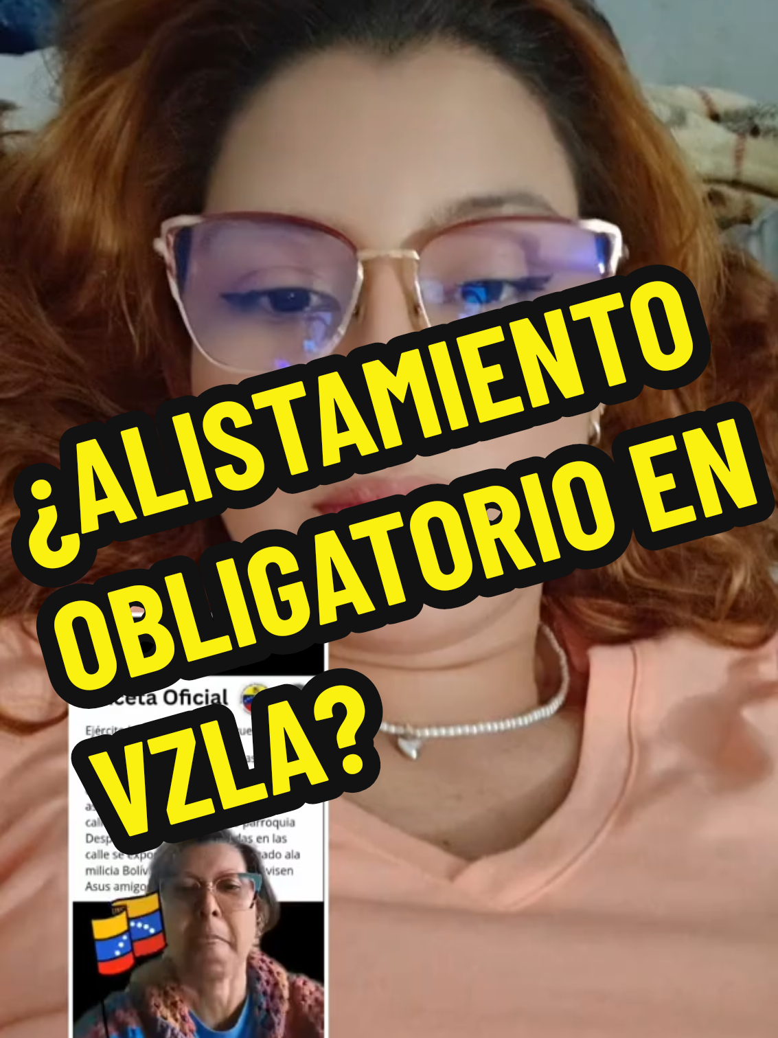 Alistamiento obligatorio? #dúo con @Pimienta Sra respetese y respete a los demás, ¿no le da vergüenza desinformar a la audiencia de Tiktok? 😒 #venezuela #paz #fyp #QueNoSeAtrevan 