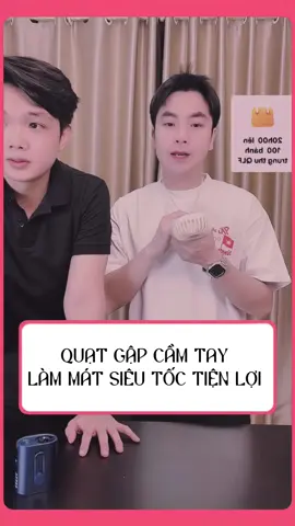 Quạt gập cầm tay làm mát siêu tốc tiện lợi #namhoang0860 #goojodoq 