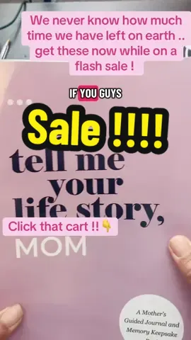 How much time do we have on this earth? We don’t know and creating a meaningful memory from your mom or passing down to your children or they can pass down to their children is priceless! Get this memoir to personalize today while on sale ! #MomsofTikTok #dadsoftiktok #daughtersoftiktok #sonsoftiktok #keepsake 