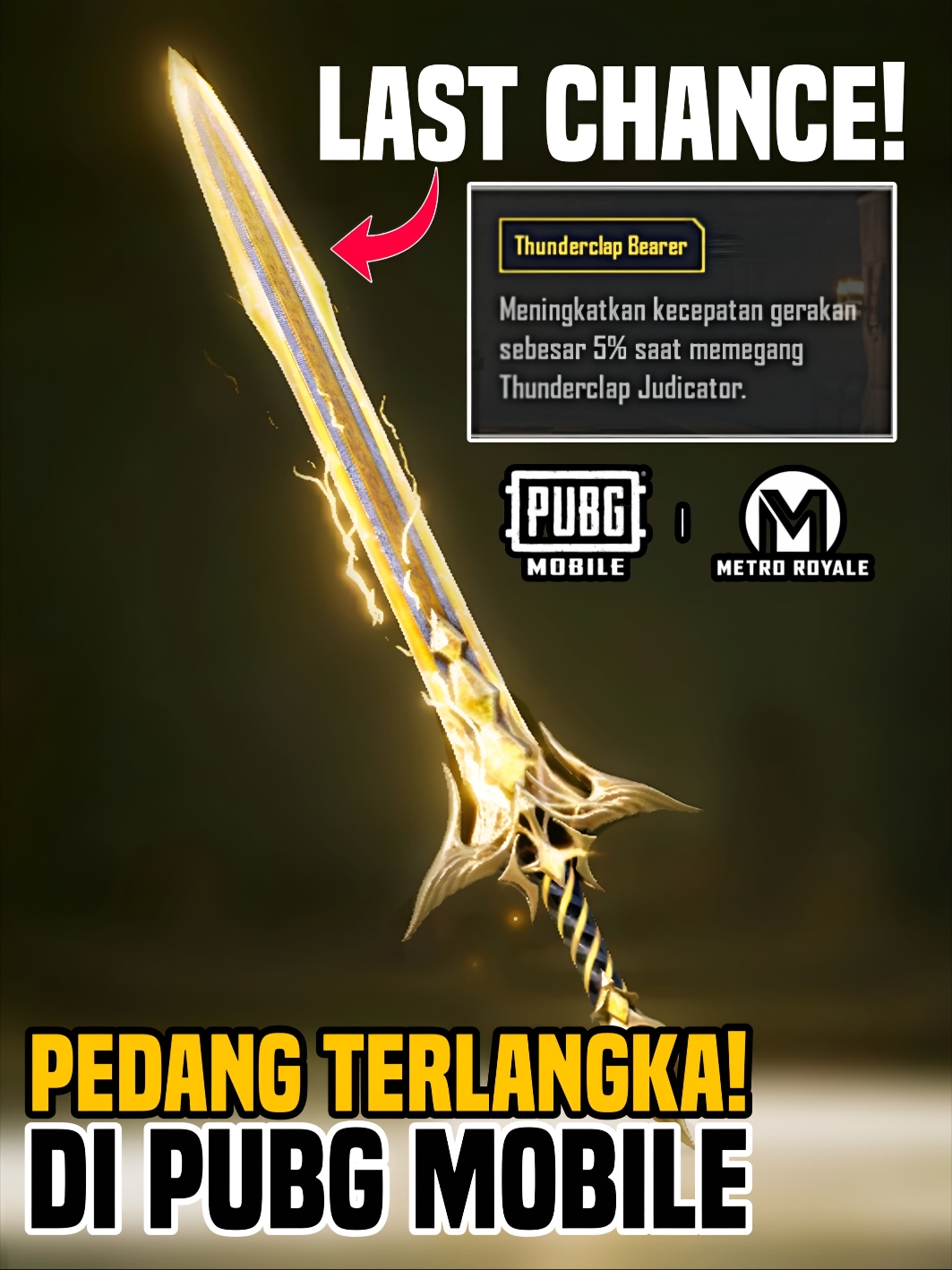 Kesempatan Terakhir dapetin Thunderclap Judicator di Metro Royale! PUBGM #MetroRoyale #MetroinAjaDulu 