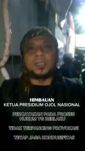 Himbauan ketua presidium ojol nasional. #demojakarta #jakarta #kondusif #gojek #viralojol 