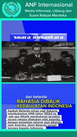 BONGKAR FAKTA Setelah berjalan hampir setahun, pada tahun 1950 KMB atau RIS dibubarkan oleh Sukarno, ini bukan tanpa alasan, Sukarno telah menjumpai Presiden Amerika dan membuat perjanjian khusus kepada Sukarno.  Sukarno menjual Indonesia kepada Amerika, dengan imbalan kemerdekaan Indonesia, dengan perjanjian harus mendukung kemerdekaan Indonesia, Amerika meminta jatah, dan menyanggupi hal tersebut dengan syarat semua aset Indonesia harus dikelola oleh Amerika.  Disinilah Indonesia melalui Sukarno menjual Kedaulatan Indonesia kepada Amerika, terus sampai data penduduk nusantara/Indonesia akan dikelola Amiririka, jika terjadi pembatalan hal tersebut.  Saat ini, Amerika kecewa terhadap Pemerintah Prabowo, dan terjadi perselisihan antara kebijakan Diplomatik saat Prabowo masuk dalam BRICS, Amiririka kecam Indonesia dengan pajak.  Rakyat Indonesia harus tahu, nah untuk merubah ini semua rubah bentuk Negara Indonesia kedalam bentuk Federal, serahkan semua aturan ke negara Federal hingga Indonesia bebas dari perjanjian Amirika.....  Rakyat Bangkit