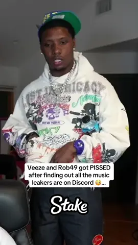 Veeze and Rob49 got PISSED after finding out all the music leakers are on Discord 😳… #veeze #rob49 #plaqueboymax 
