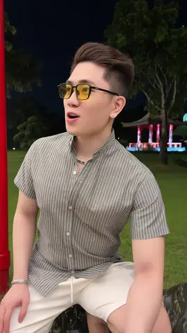 Áo Sơ Mi cổ tàu kẻ sọc chất li